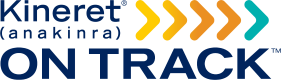 The KINERET® On TRACK™ logo with 5 arrows pointing to the right
